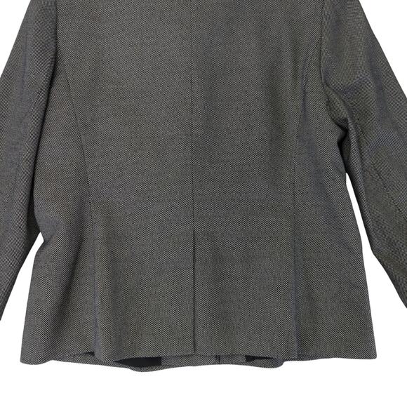 Ann Taylor Collarless Blazer Jacket Button Front Military Women's Size 10 Gray - Picture 6 of 9